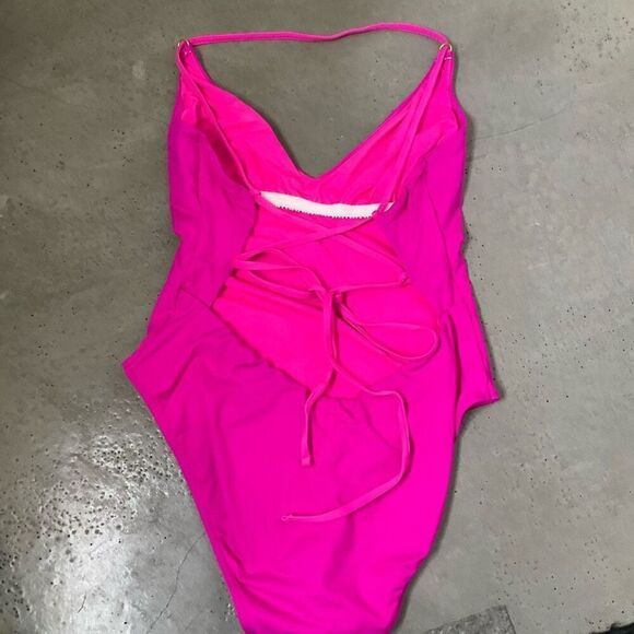 Polo Ralph Lauren Lace-up One Piece Swimsuit - Picture 4 of 6